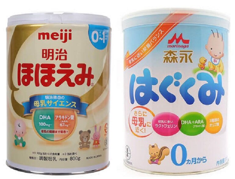 So sánh sữa Meiji và Morinaga của Nhật, loại nào tốt hơn?