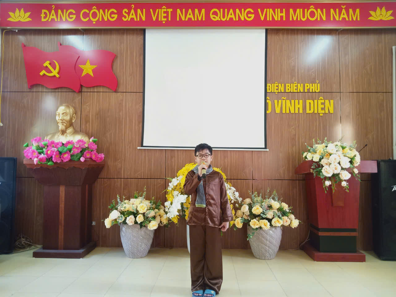 Hình ảnh các em học sinh tham gia Hội thi