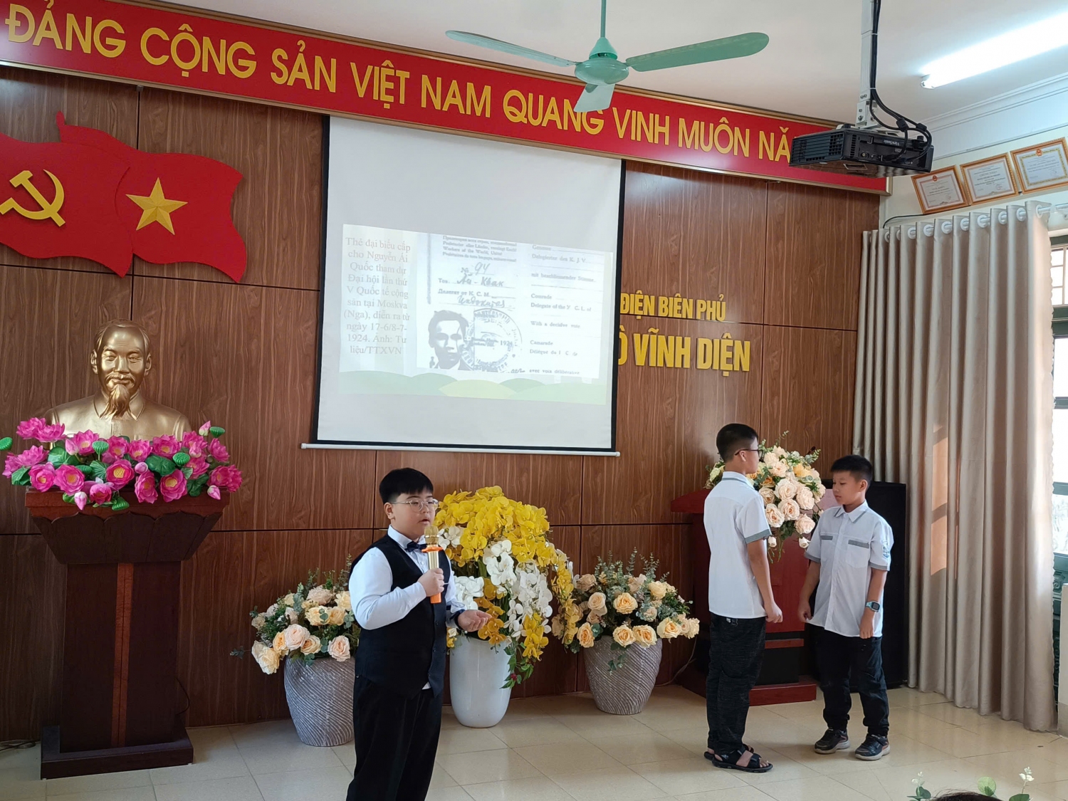 Hình ảnh các em học sinh tham gia Hội thi