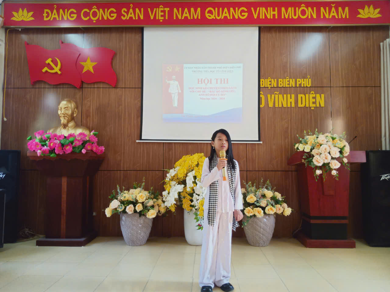 Hình ảnh các em học sinh tham gia Hội thi