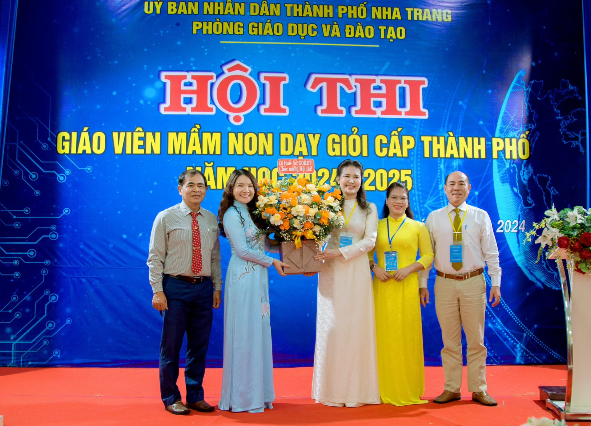 Một hoạt động thực hành trong Hội thi Giáo viên Mầm non Dạy giỏi Nha Trang