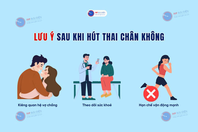 Lưu ý sau khi hút thai chân không