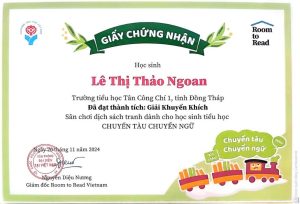 Hình ảnh các em học sinh đạt giải