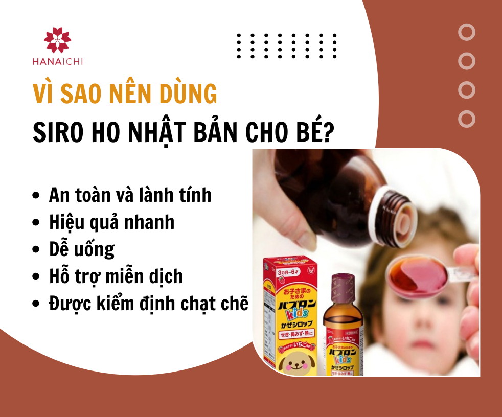 5 lý do nên chọn siro ho Nhật Bản cho bé