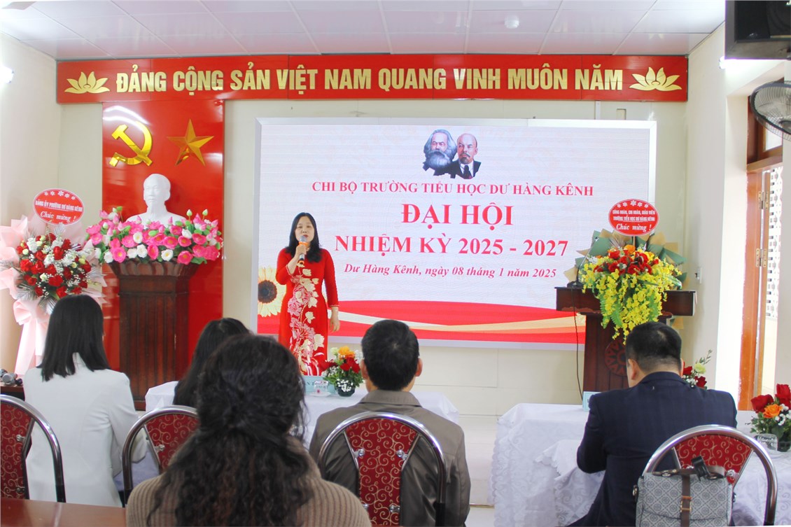 Hình ảnh Đại hội Chi bộ Trường Tiểu học Dư Hàng Kênh