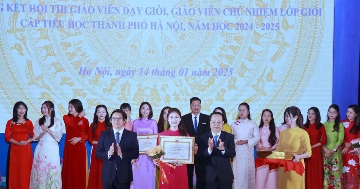 Hà Nội khen thưởng 150 giáo viên dạy giỏi cấp tiểu học